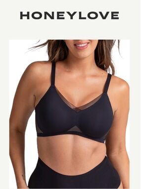 Honeylove Crossover Bra 3X Black